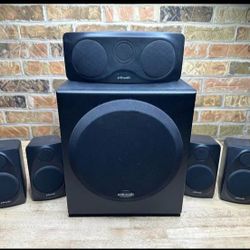 Polk Audio Surround Sound Home Stereo Speakers And Subwoofer 