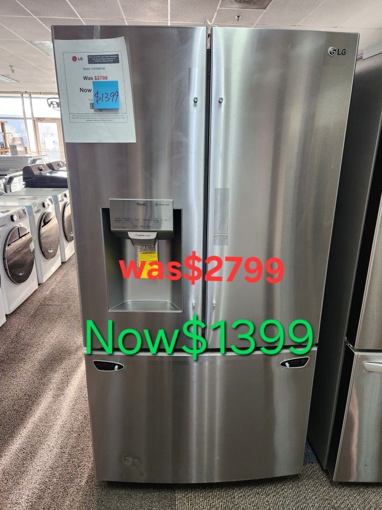 Open Box 26 Cu.ft French Door Refrigerator With Water And ICE