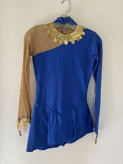 Blue Figure Skating Dress