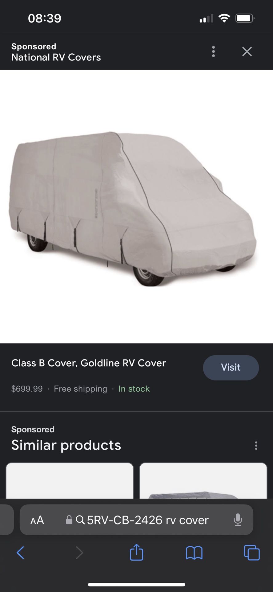Class B Rv Cover