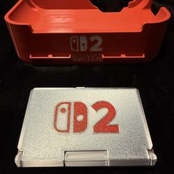 Nintendo Switch 2 Dock Stand with game holder