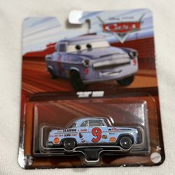 Mattel Disney Pixar Cars Slim Hood 1:55 Diecast Car Blue Red Black Toy Vehicle