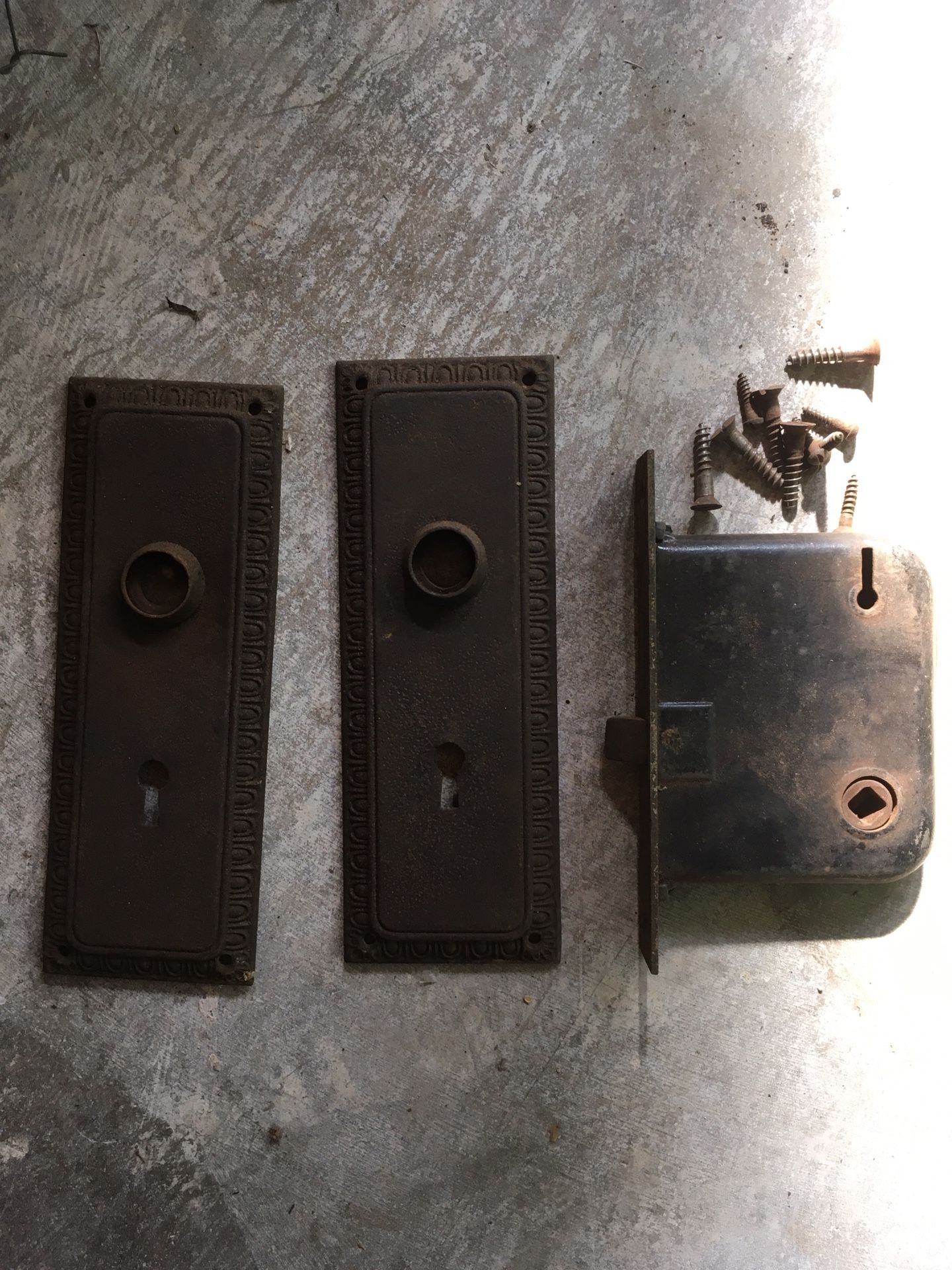 2 Vintage Mortise Lock sets.