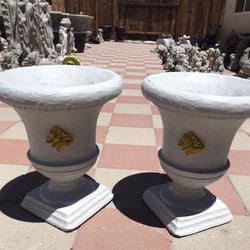 New Flower Pots Made Out Of Cement Perfect Gift 
