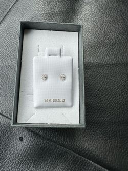 Real 14k Gold Oval Shaped Earrings