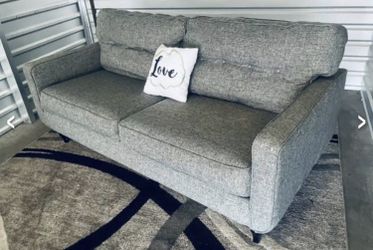 Nice Comfy XL 7 Foot Gray Couch! 