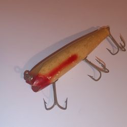 Old Vintage Wooden Chub Fishing Lure EARLY Hardware for Sale
