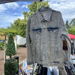 Paint Splatter Jean Jacket 