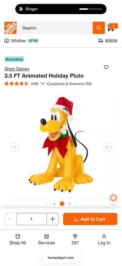 Animated Donald Christmas decor