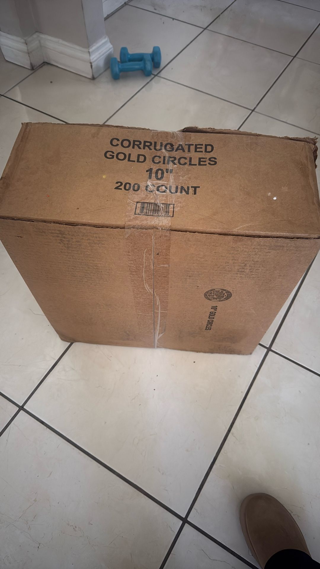 Corrugated Gold Circles 10’’