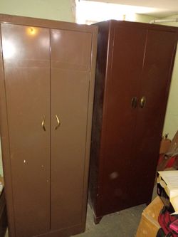 Storage wardrobe cabinet double door