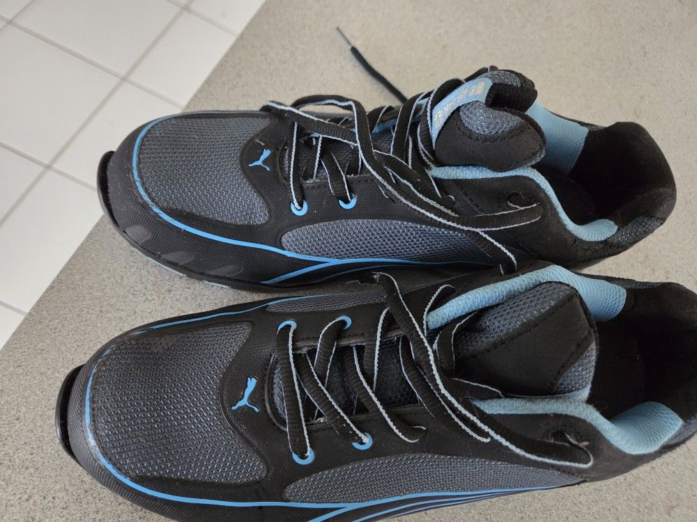 Puma Womens Fuse Motion Work Shoes Blue Black