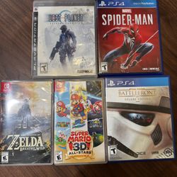 Nintendo Switch, Sony PlayStation 3 And 4 Games 