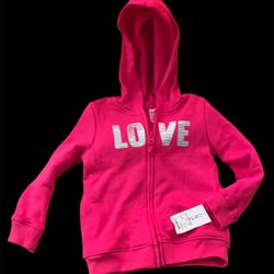 Carter’s Girls LOVE Zip Fashion Hoodie Jacket