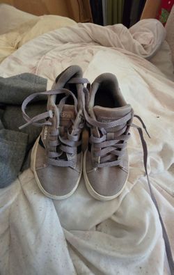 Gray kids Adidas shoes