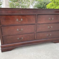 6 Drawer Wood Dresser Chest of Drawers Furniture 