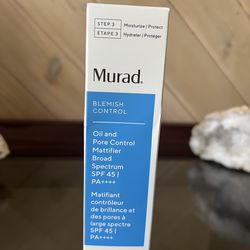 Murad Oil-Free Mattifier SPF 45 – Skincare Moisturizer with Sun Protection – 1.7 oz – New