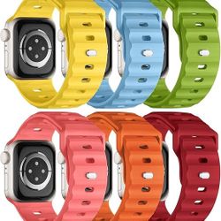 6-Pack 26mm Sport Bands for Apple Watch Ultra & iWatch Series