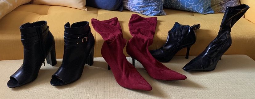 Red Velvet Boots ❣️🔥Heels! 🖤♥️🖤
