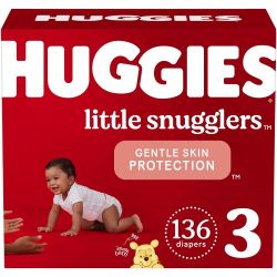 MASSIVE SALE!!! HUGGIES SIZE 3 / 136 Ct