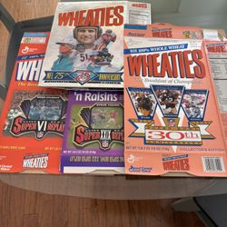 Super Bowl & Football Wheaties Boxes