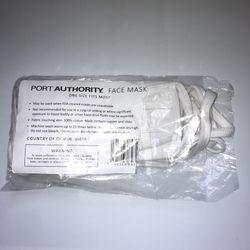 Port Authority White Face Masks 