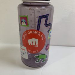 Riot Games Collectable Purple Stickered 32 oz Water Bottle NWOT