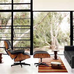 Genuine leather Eames Lounge Styled chair with Ottoman