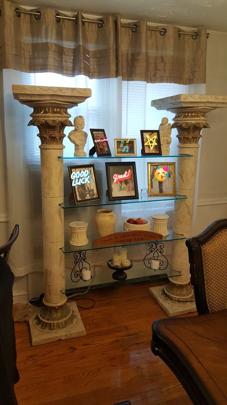 Ceramic Stone Decor Pillars
