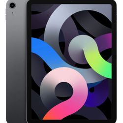Apple - 10.9-Inch iPad Air - (4th Generation) with Wi-Fi - 64GB - Space Gray Model:MYFM2LL/A, bestbuy certified, comes as shown, has a small dent in o