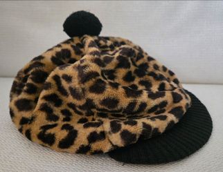 Leopard cheetah (fake) hat cap