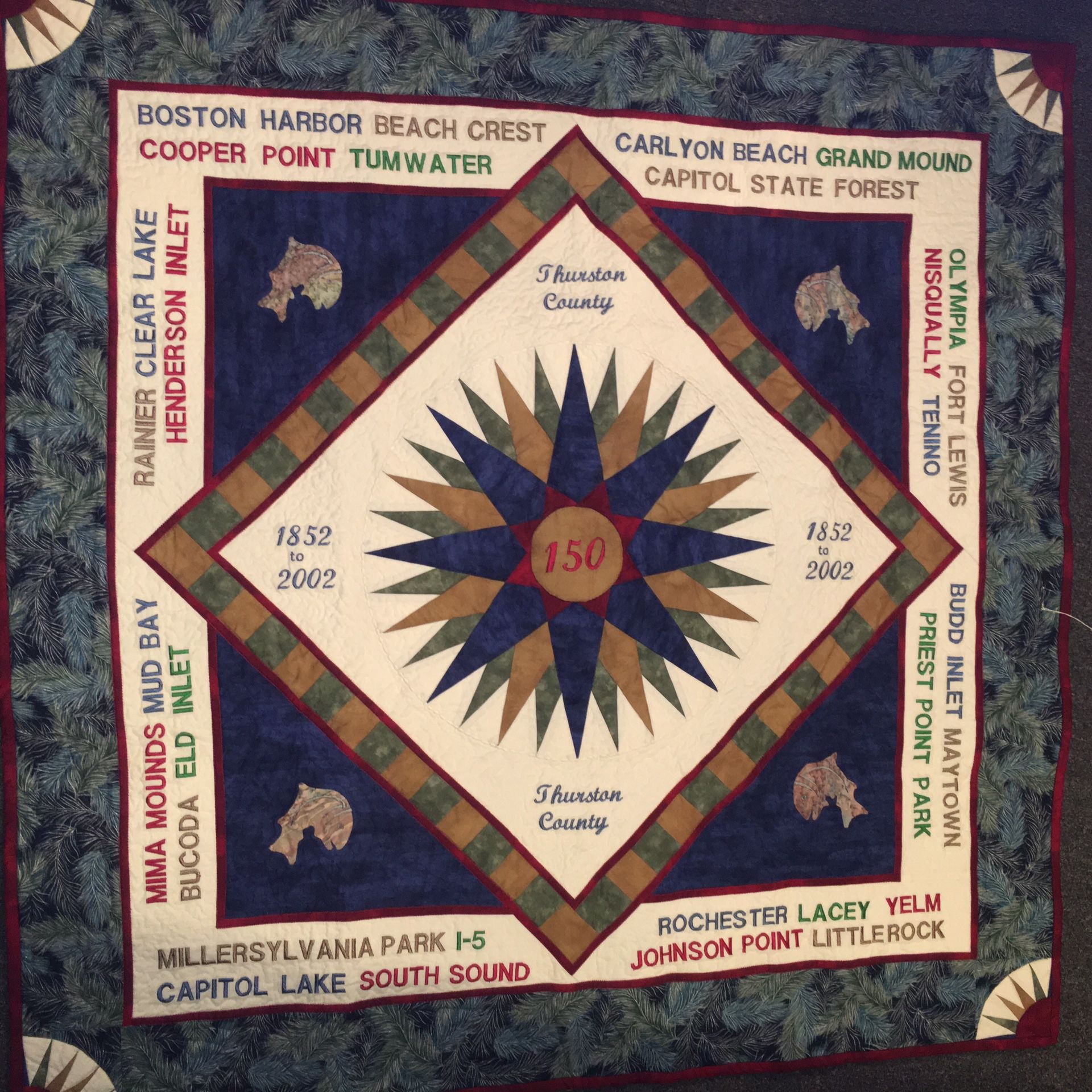 Quilt - 150 year celebration of Thurston County, WA