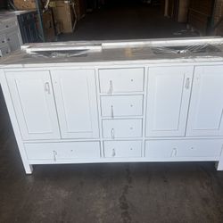 60” Vanity With Top White