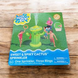 SWEET & SPIKY CACTUS SPRINKLER Water Toy - One Sprinkler, Three Rings