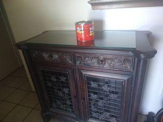 Solid Rosewood Dry Bar&Wine Cabinet Made Indonesia 