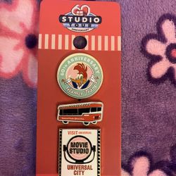 Universal 60th Anniversary Studio Tour Pins