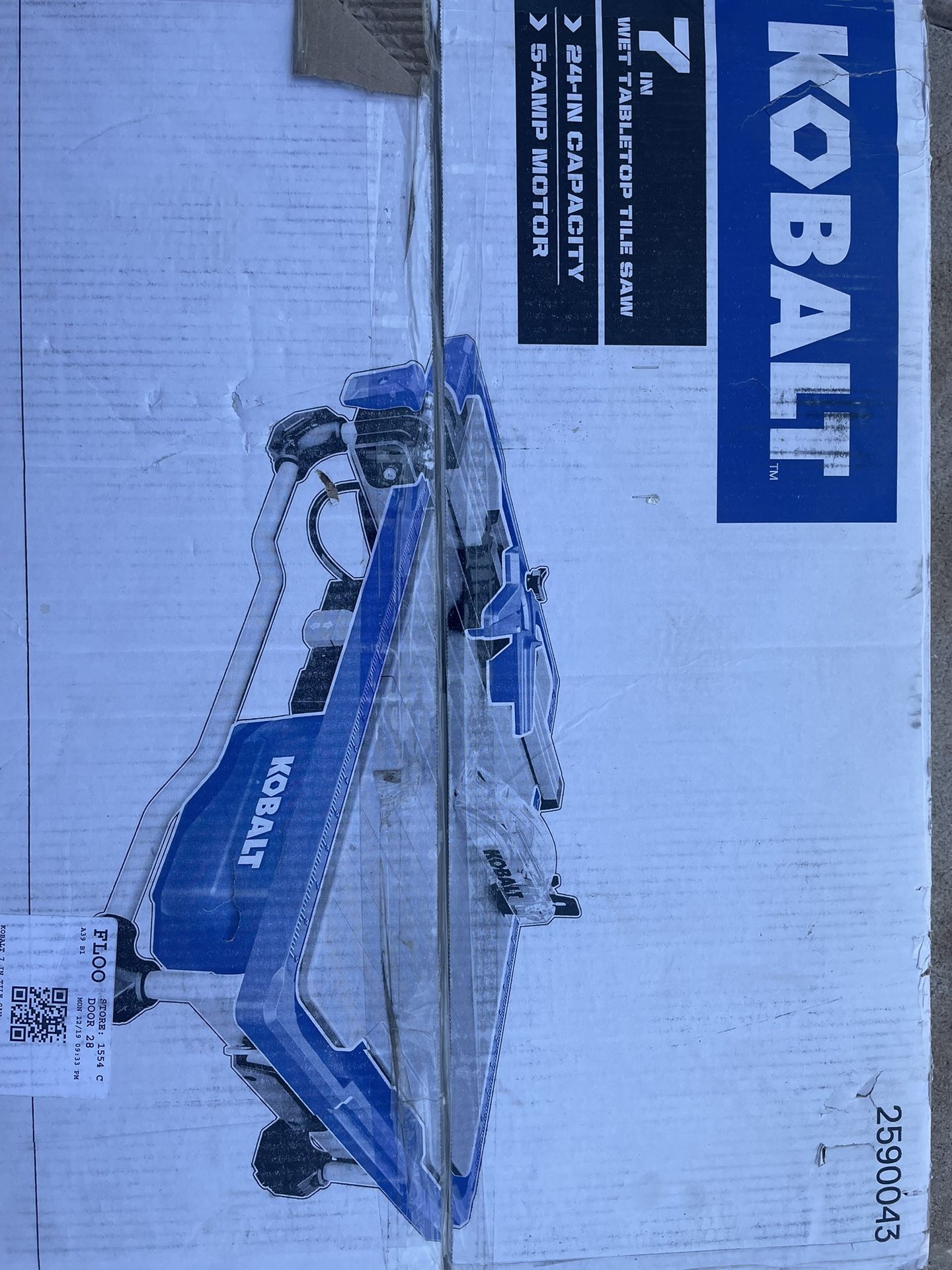 Kobalt 7 In Wet Tabletop Tile Saw