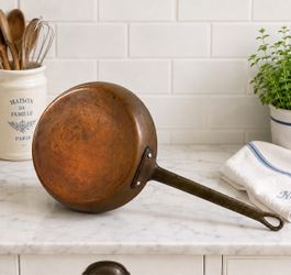Vintage Centuria Baumlin France Copper Aluminum 9.5” Skillet Fry Pan