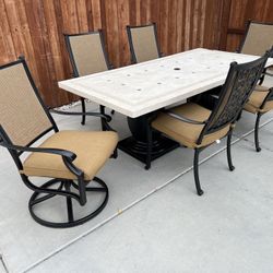Patio Set ! 7 Piece Outdoor Dining Set ! Patio Furniture ! Patio Table and Chairs ! Free Delivery