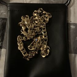 Flat curb necklace (7mm)