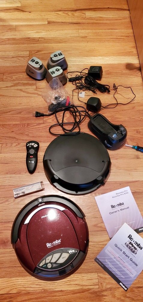 Roomba Pro Elite Robotic Vacuum With All Accessories- See Description