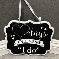 Wedding Chalkboard Decor
