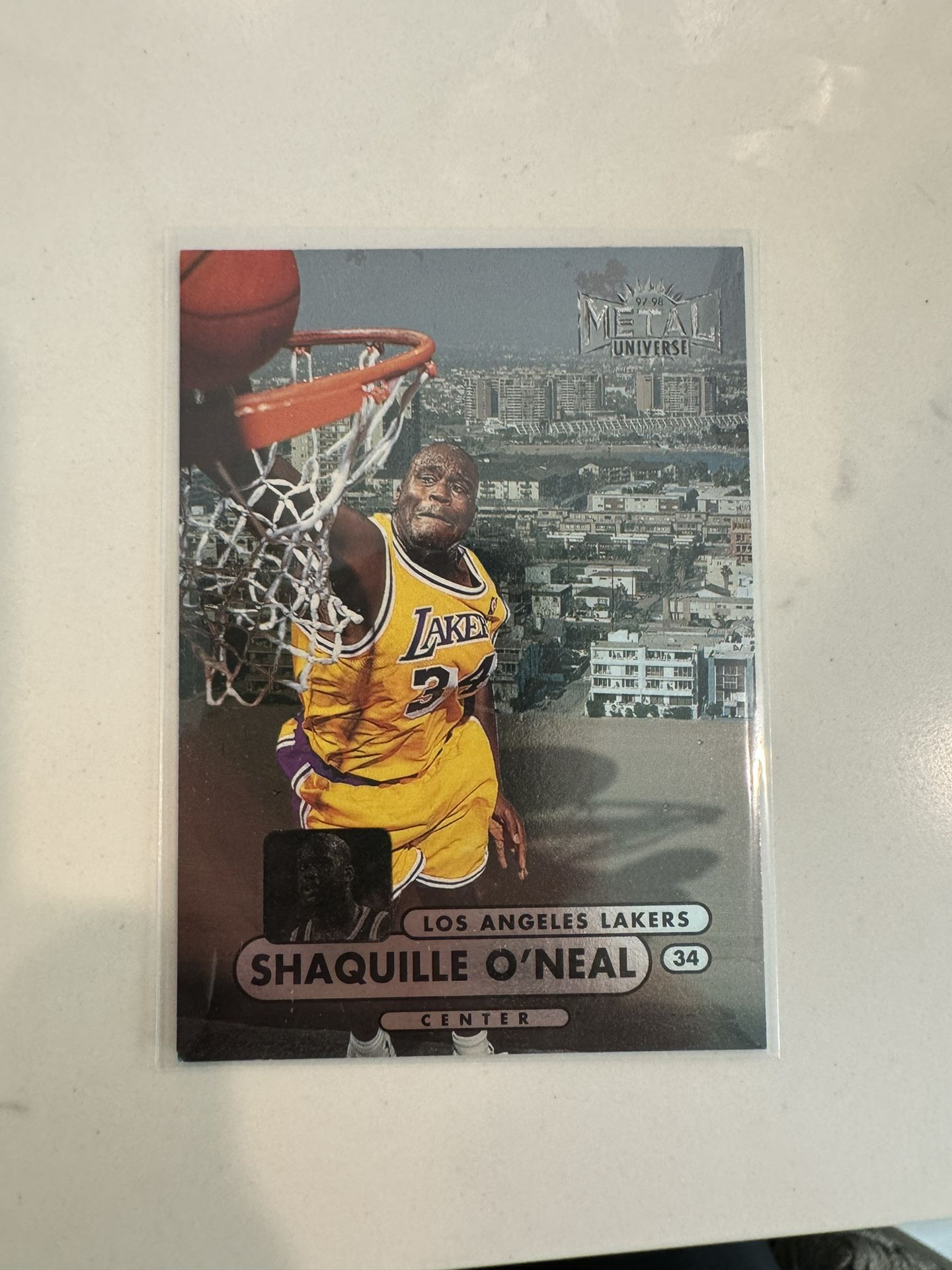 Shaquille O’Neal Skybox Metal Universe Basketball Card