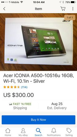 Acer tablet 16gb