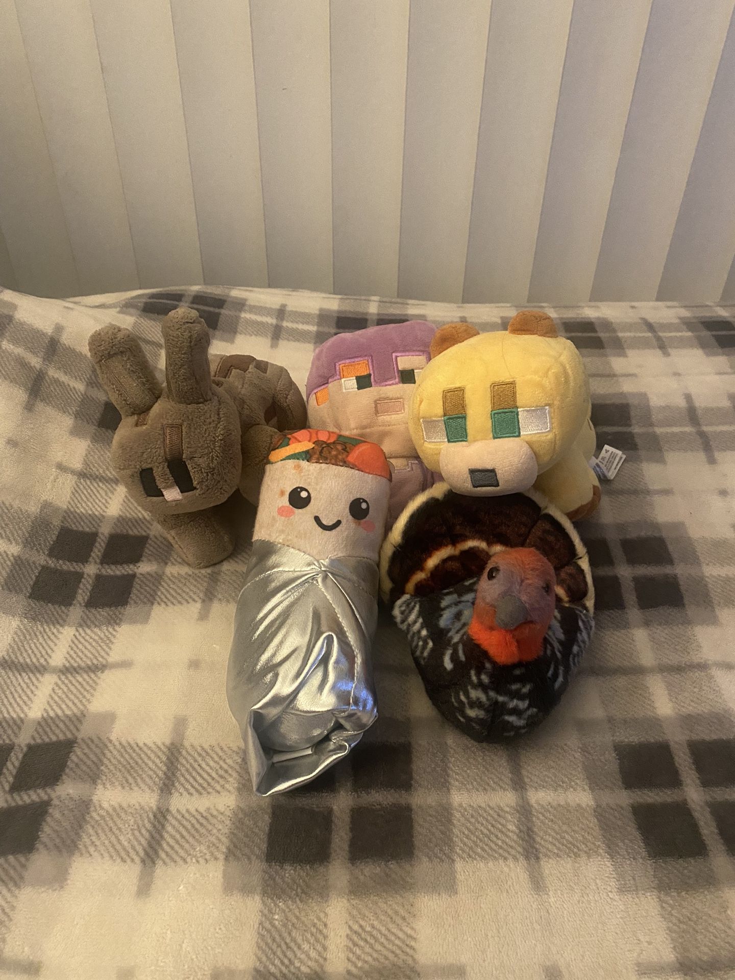Minecraft Plushies With Other Plushies