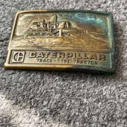 Antique Caterpillar Belt Buckle