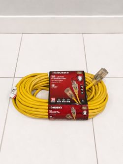 Husky 50 Ft. Lighted Outdoor Extension Cord | Heavy Duty | Like New
