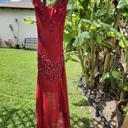Hand Beaded Cocktail Dress With Shawl