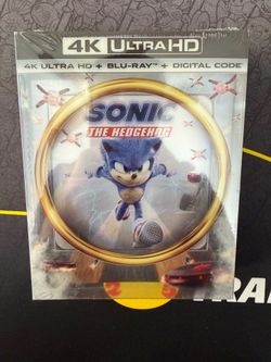 Sonic the Hedgehog 4K Bluray mini steelbook brand new