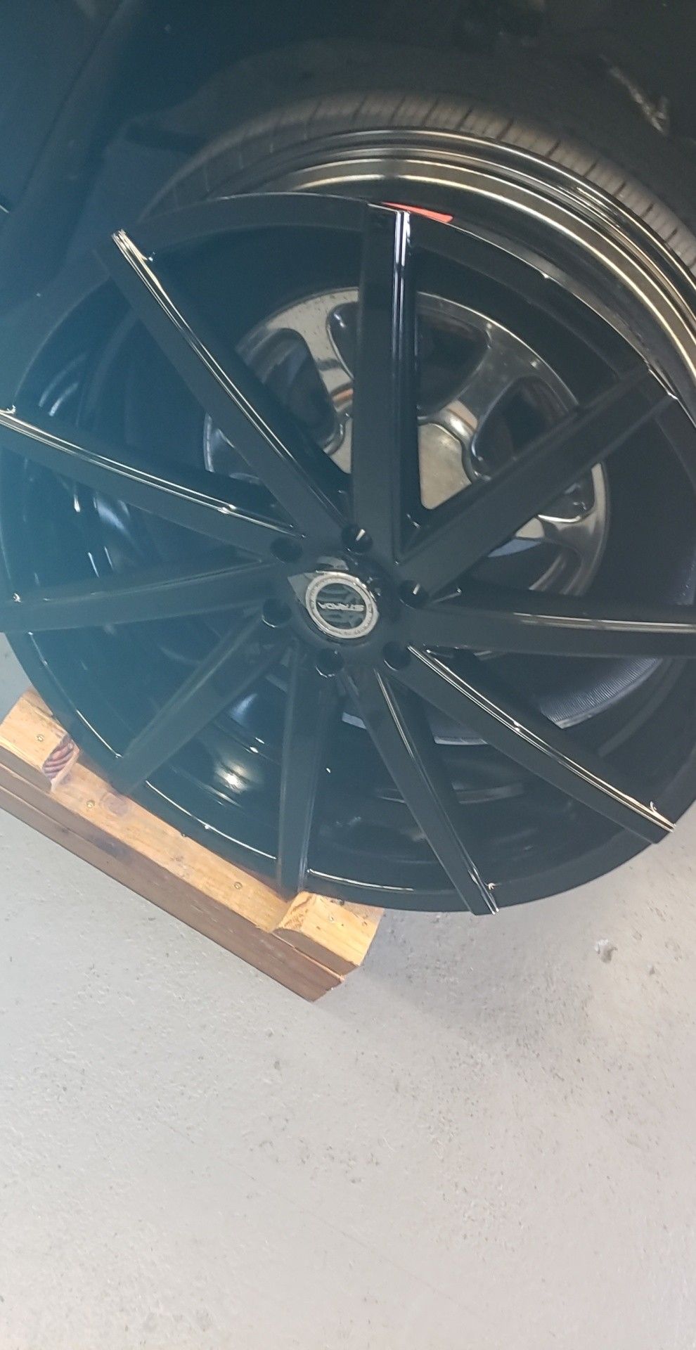 26x10 Black Gloss Strada Wheels(Rims Only) Used only a month
